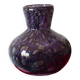 Petit vase en verre bullé et soufflé violet