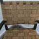 Pair of vintage rope armchairs, wooden frame, Sweden, 1960, Axel Larsson