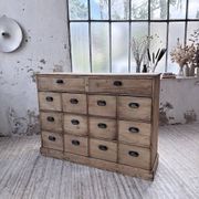 Meuble de métier pin à tiroirs 1950