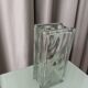 Vintage Rectangular Glass Brick Vase – Minimalist Modern Design (ca. 1980s–