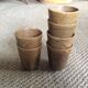 Series of 6 sandstone cups