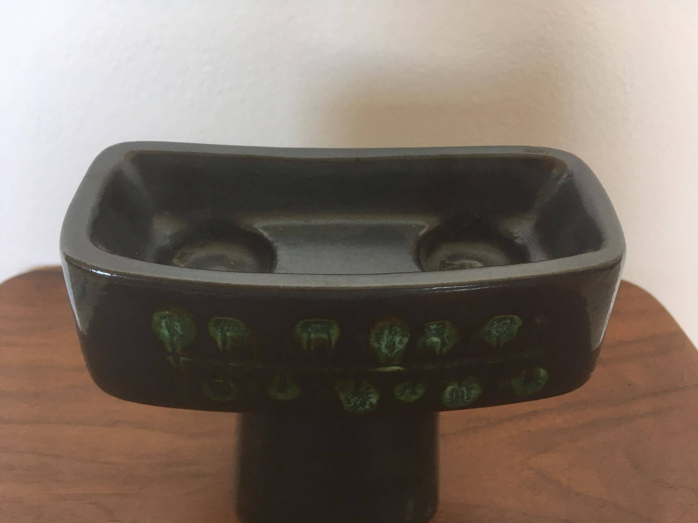 Midcentury Ceramic Design Candlestick by Jitka Forejtova, 1960s