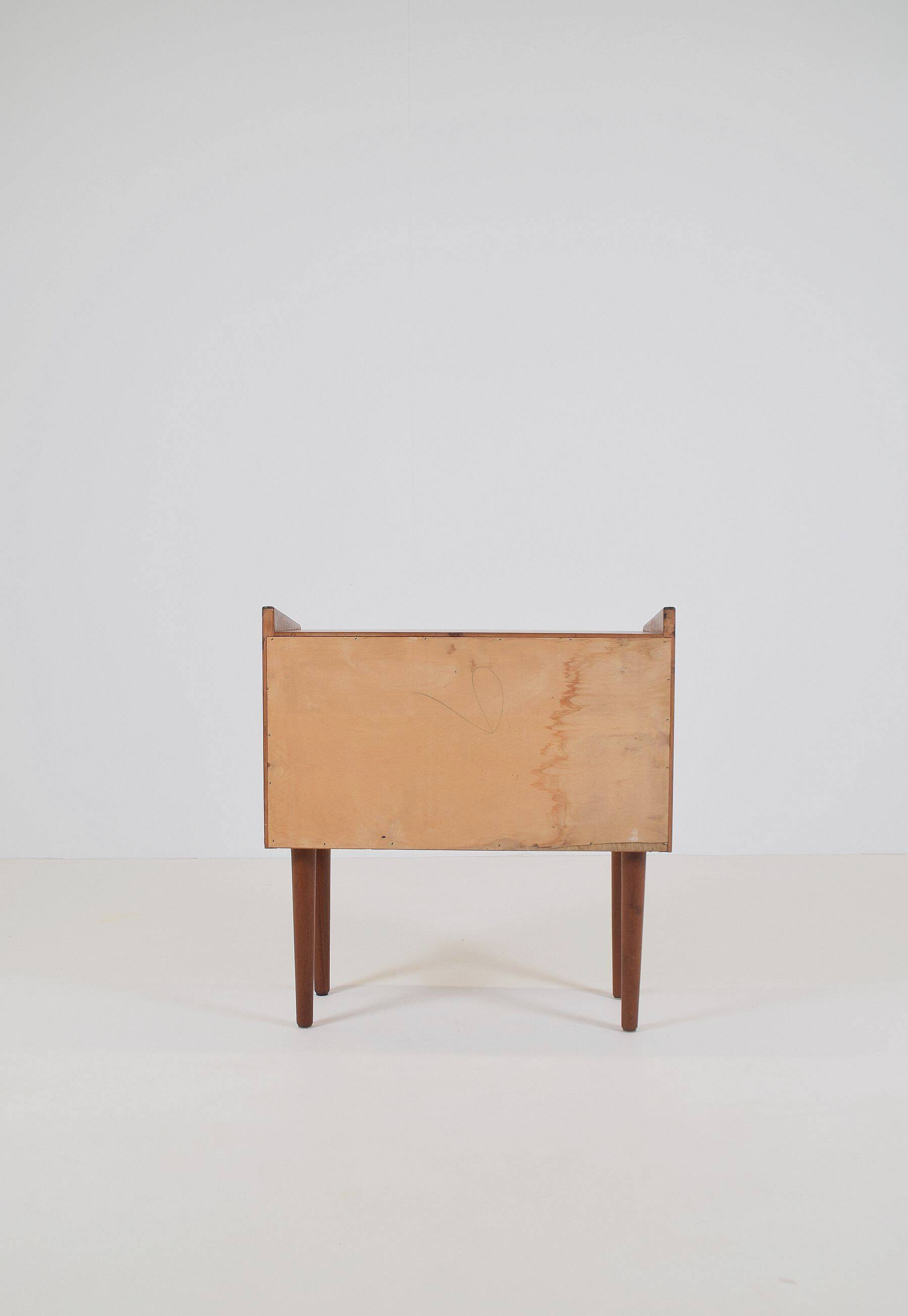Danish teak chest of drawers with 3 drawers, 1960s