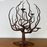 Wrought iron tree candlestick, candelabrum