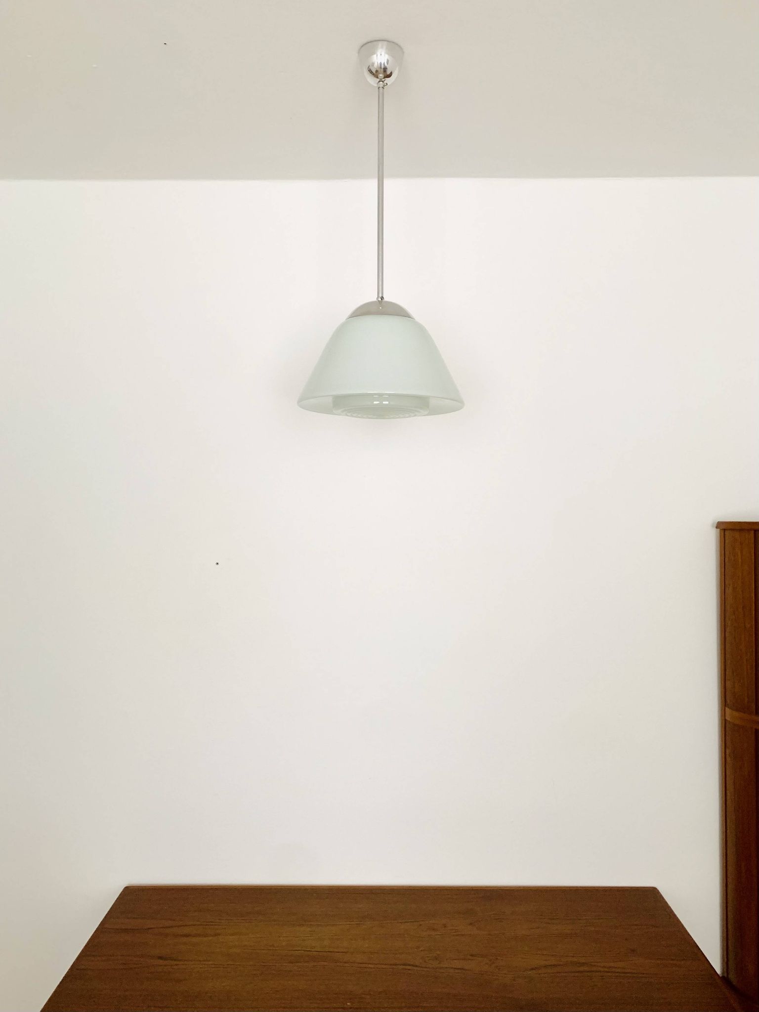 Opaline Glass Pendant Lamp by Wilhelm Wagenfeld for Peill and Putzler