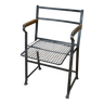 Folding mesh metal chair with folding backrest 1950