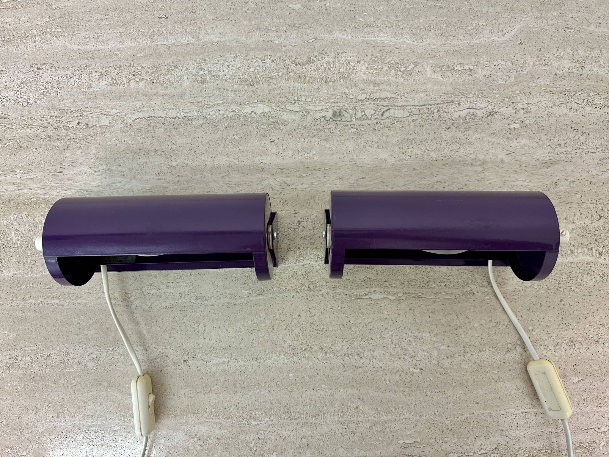 Vintage IKEA LOD V413 purple metal wall lamp bedside lamp wall lamp 1980s S