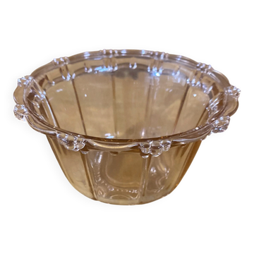 Old kig indonesia bowl vide poche oyster & pearl moulded glass