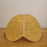 Wicker corolla lampshade