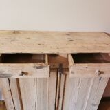 Parisian sideboard vintage raw wood