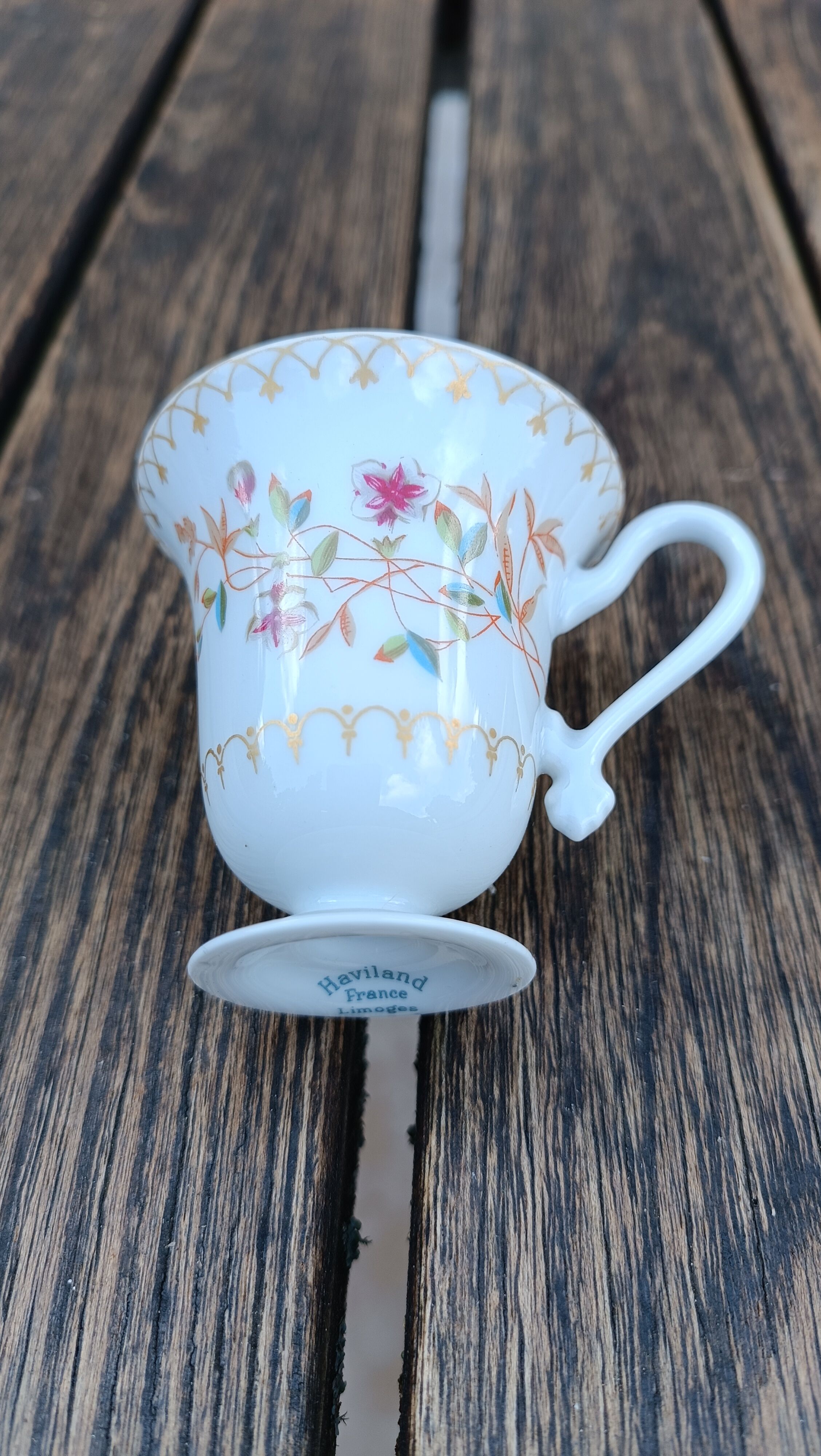 Set of 6 Limoges Haviland porcelain cups