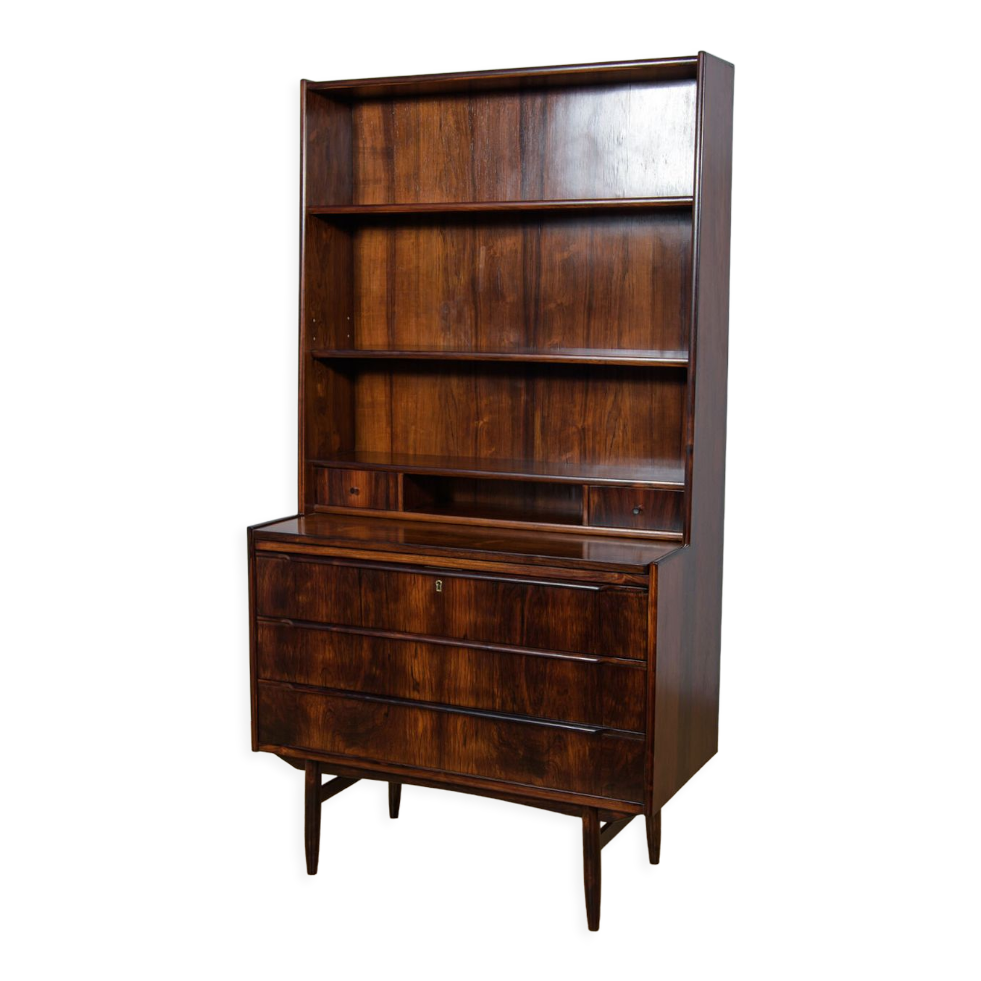 Mid-century rosewood shelf with pull-out top, 1960s