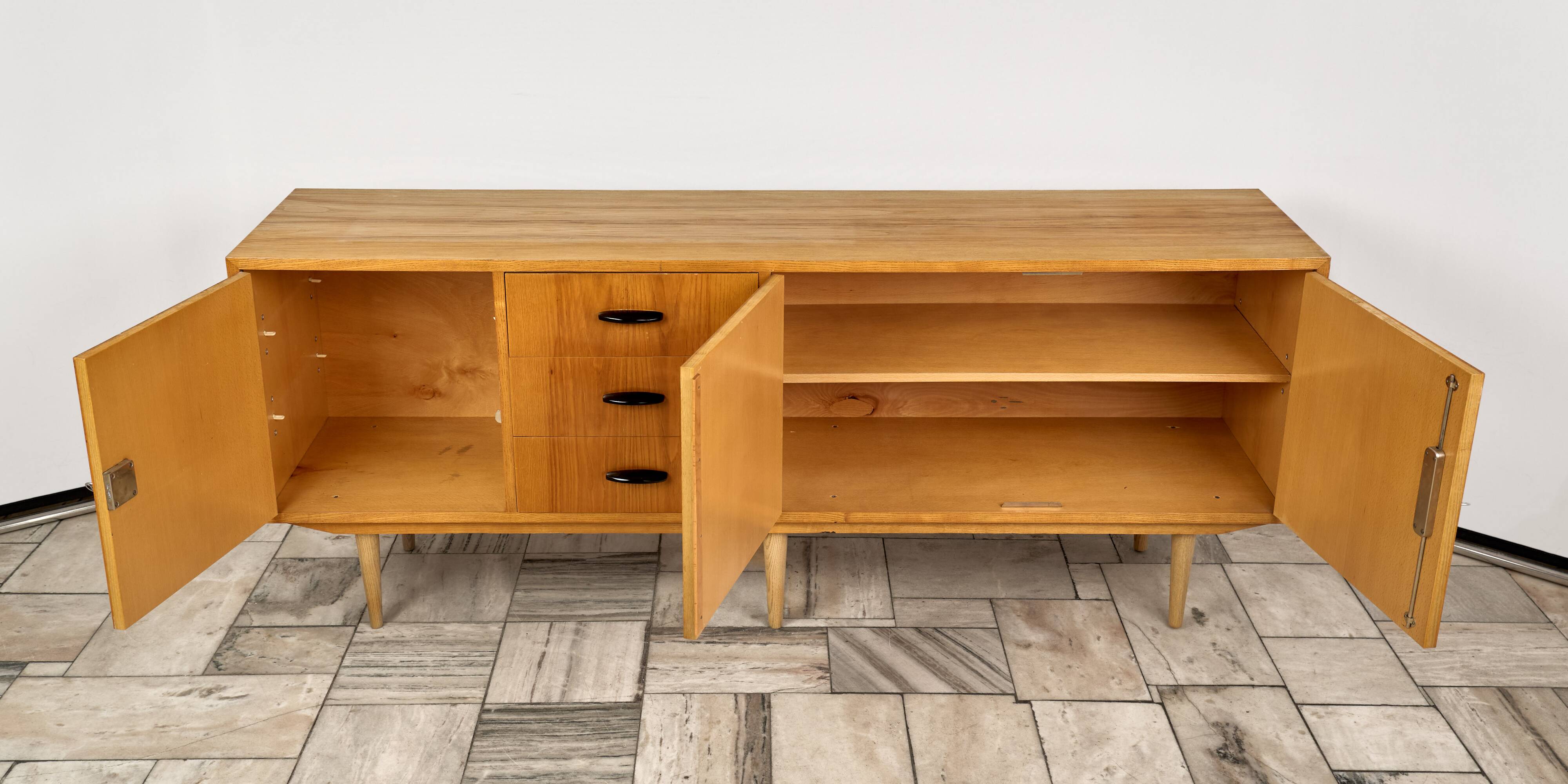 Vintage Long Sideboard, 1960s, Czechoslovakia