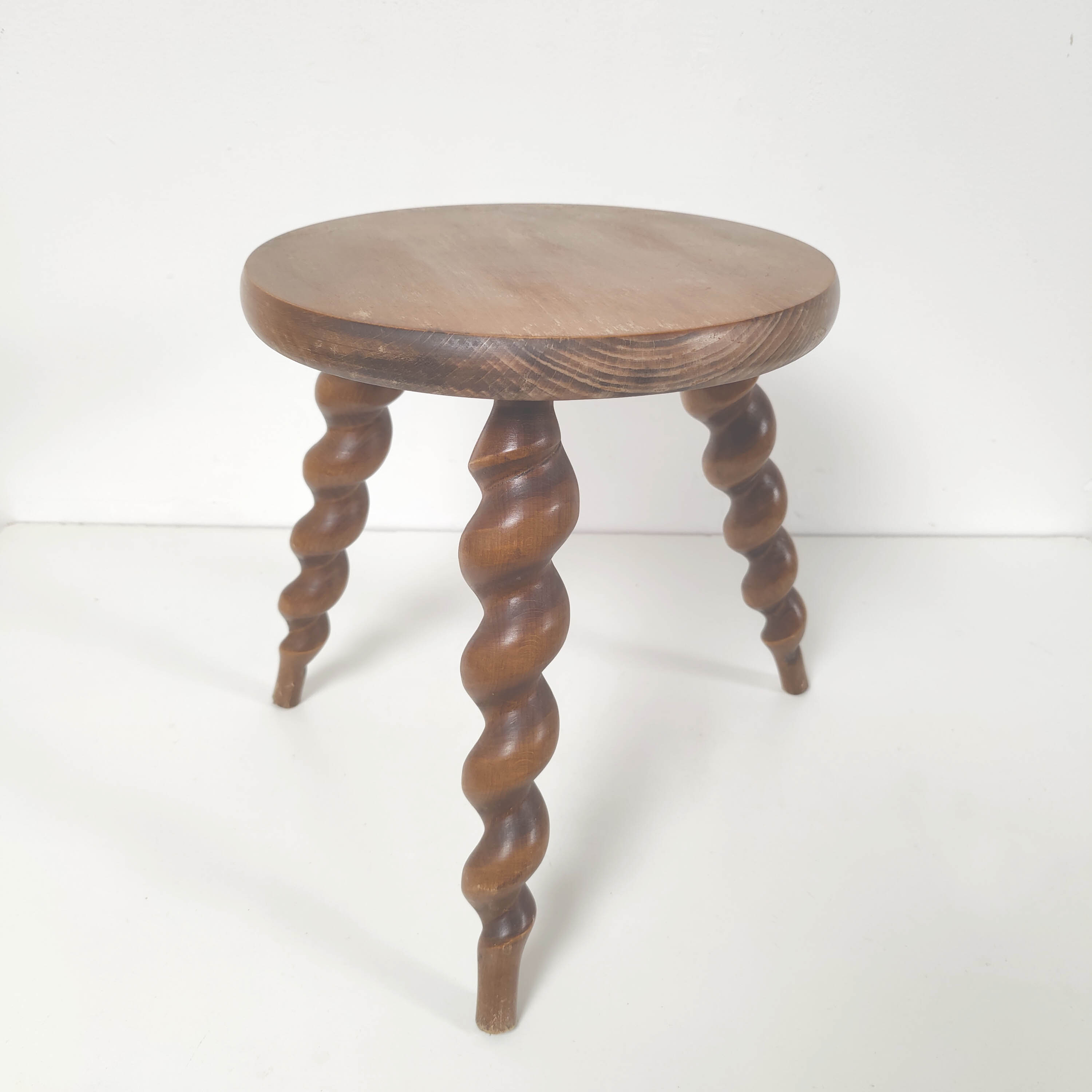 Wooden tripod stool