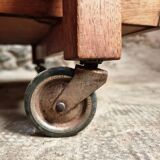 Vintage oak bar cart – France, 1950s