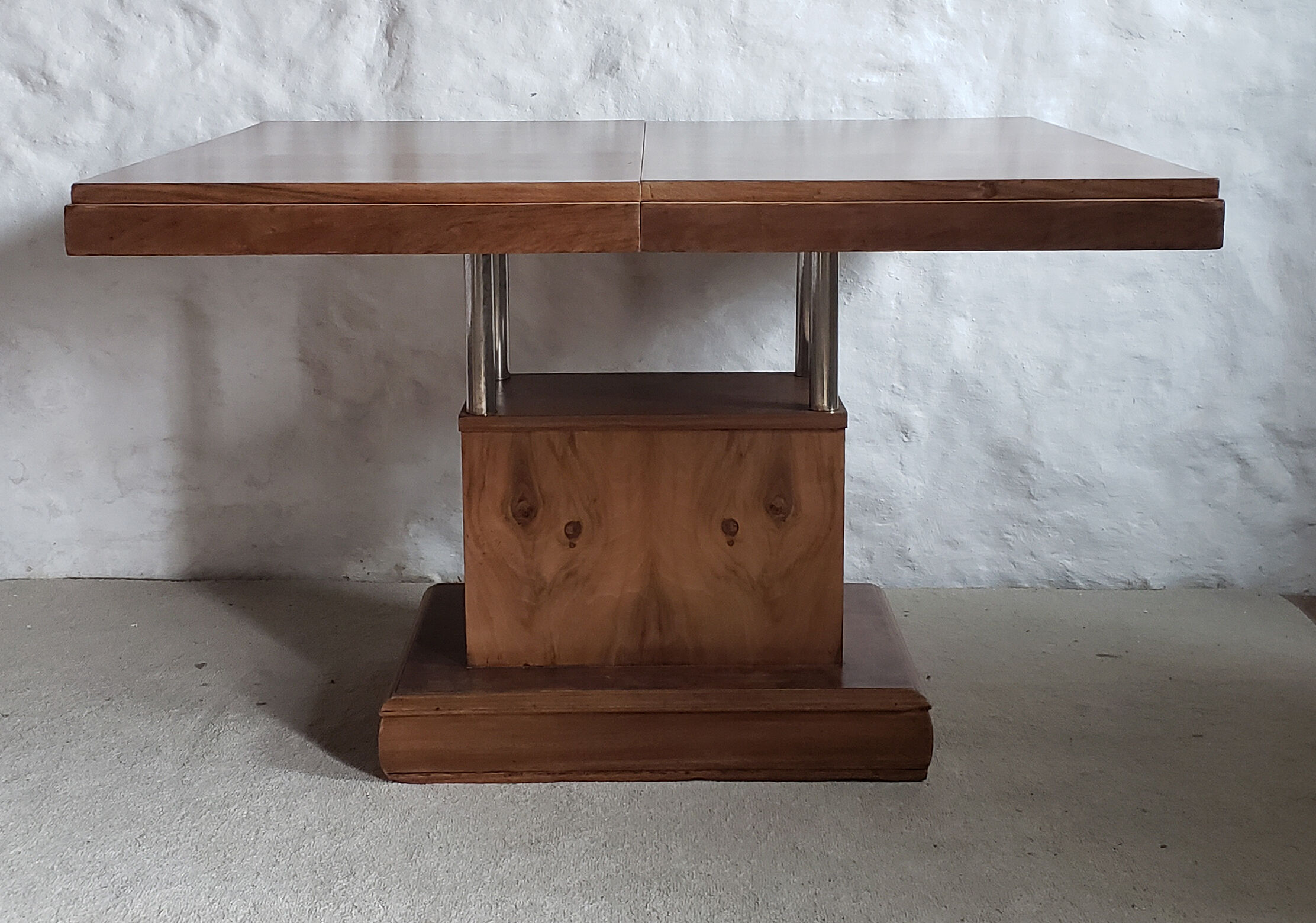 Walnut art-deco table