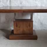 Walnut art-deco table