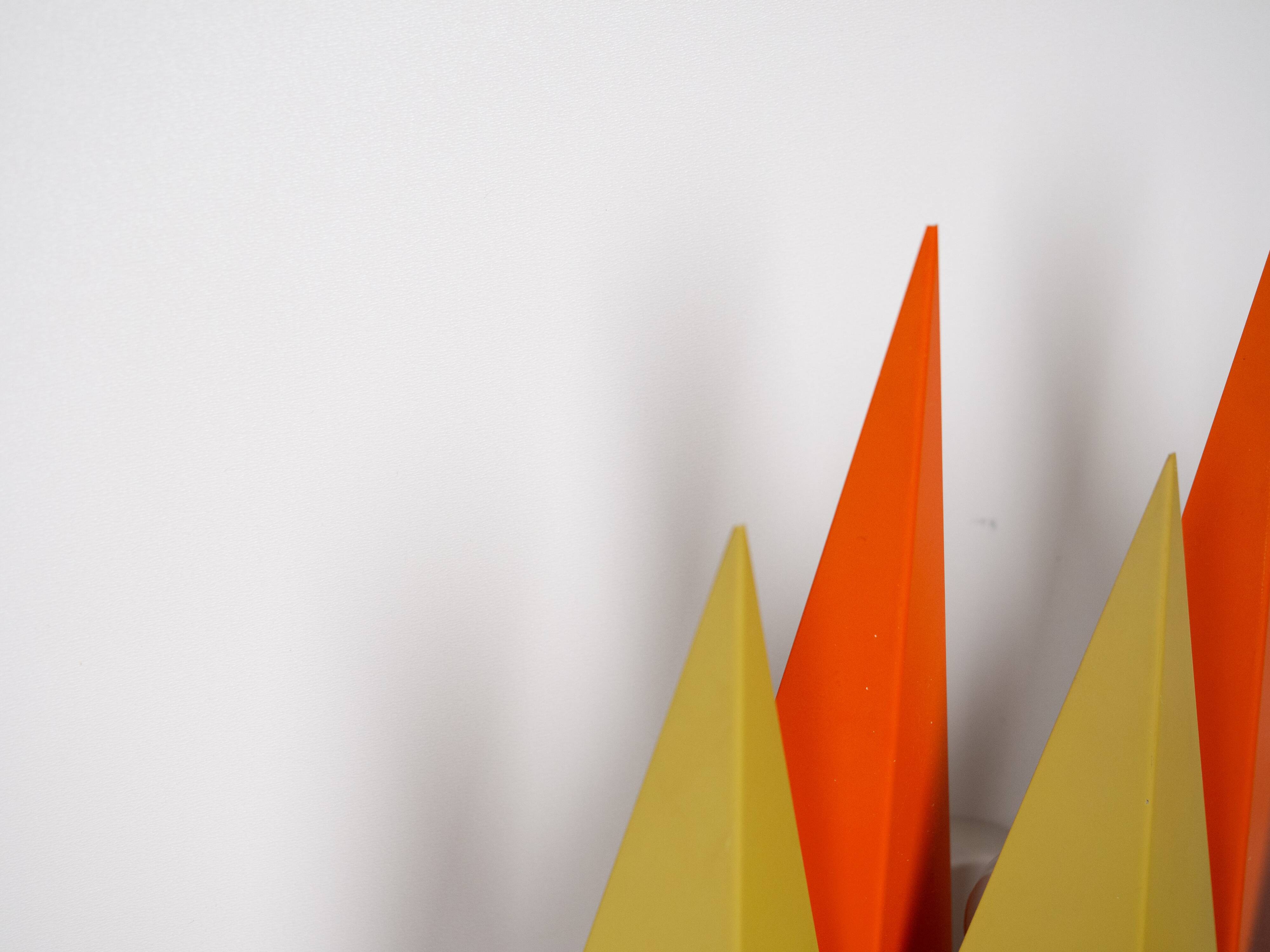 Pair of 2 Danish vintage wall lamps Diamant by Holm Sorensen, 1960s