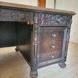 Important antique American desk in carved wood – circa 1900 –