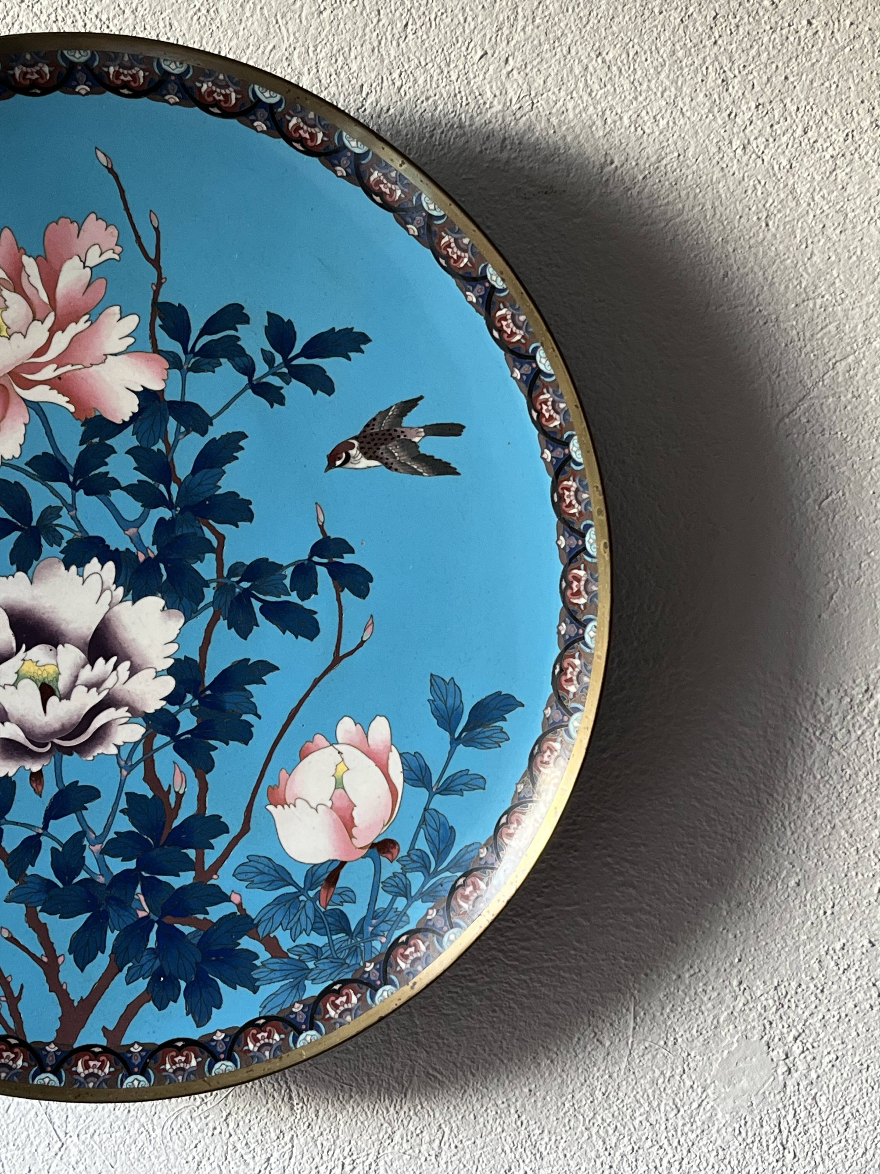 19th-century Japanese cloisonné enamel cup