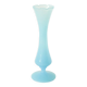 Lace-edged opaline vase, blue, 1960