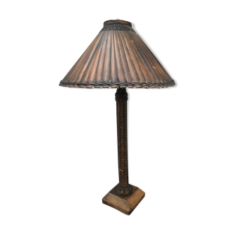 Ancient 1950 bamboo lamp