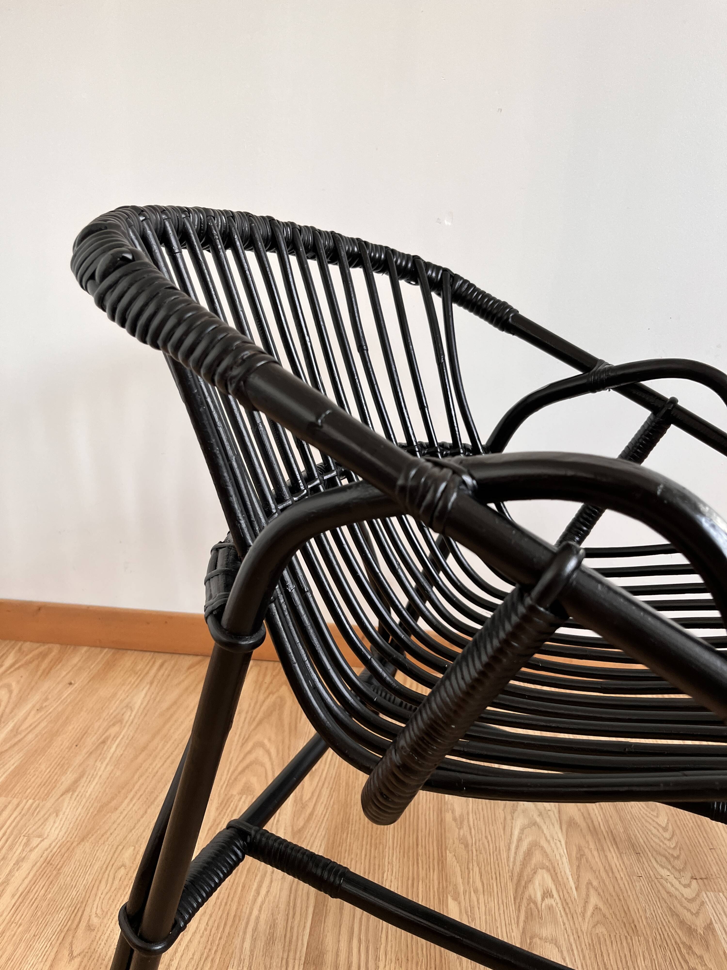 Rattan armchair