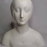 Buste d’après Laurana style renaissance, dit d’Aragon, plâtre patiné, 33 cm