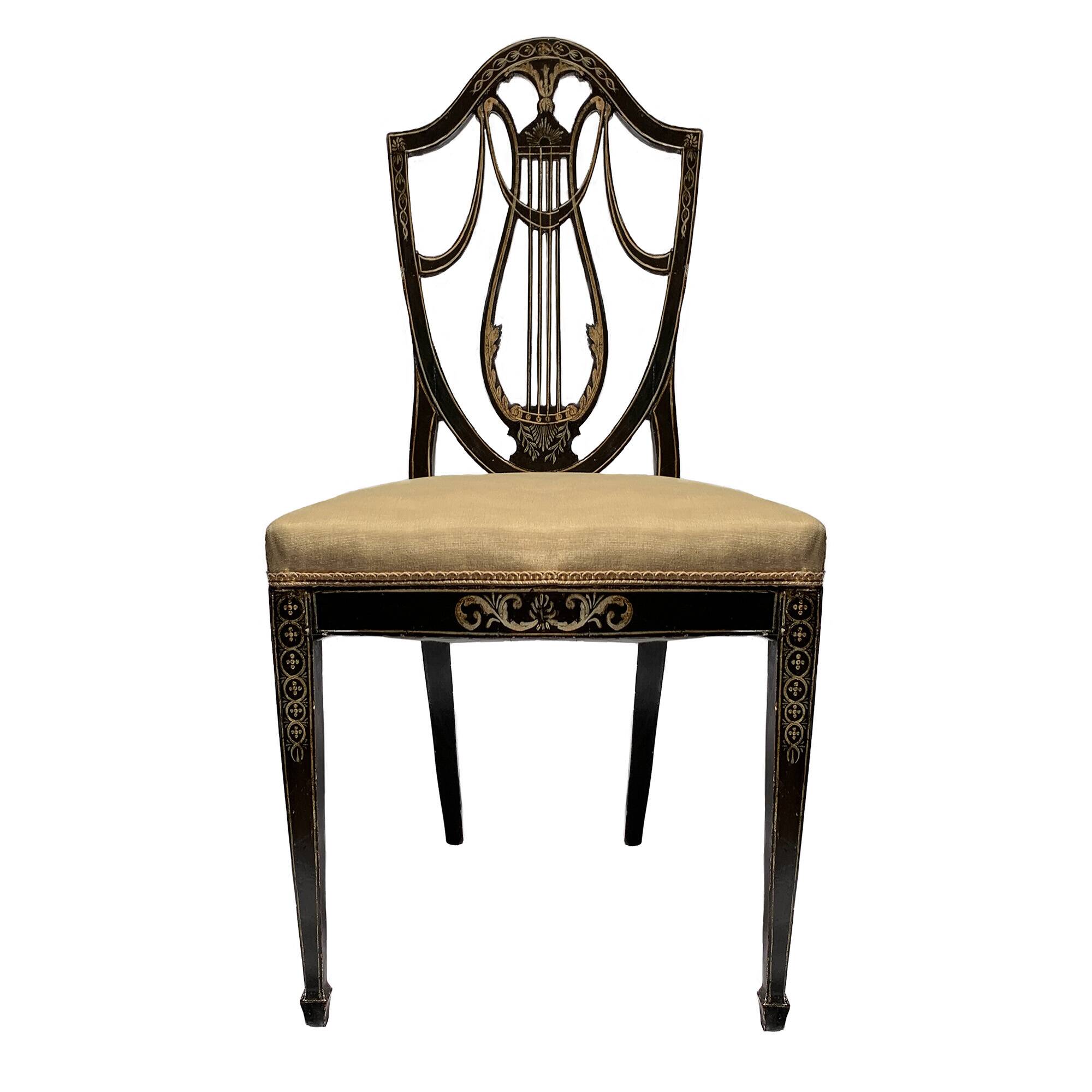 6 Hepplewhite Chairs (English circa 1780)