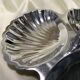 Plat inox serviteur forme coquillages