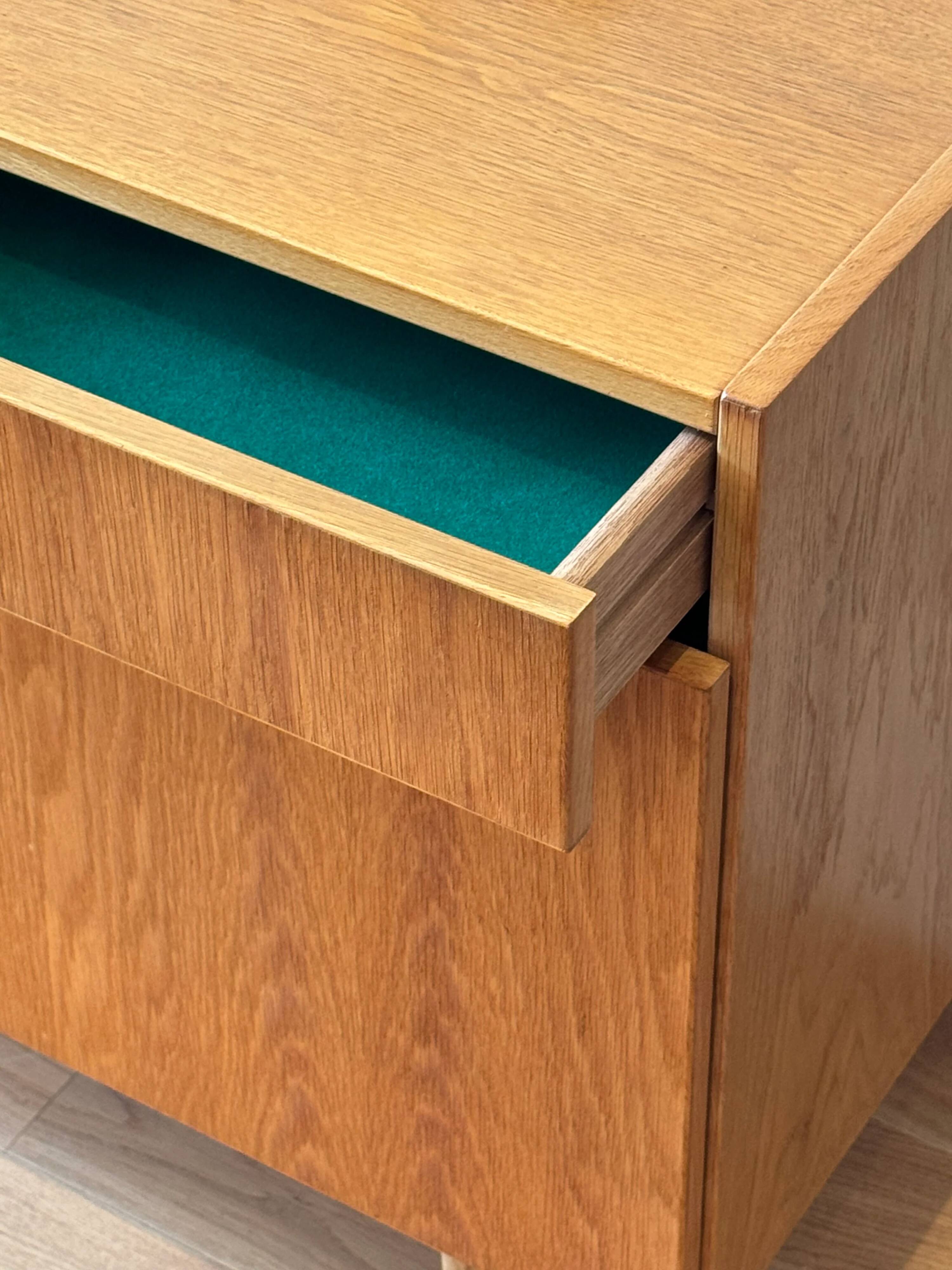 Vintage Scandinavian oak sideboard "Stina"
