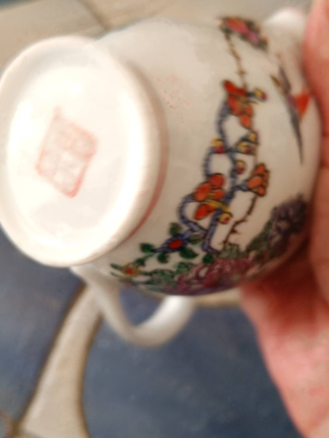 Vintage Chinese porcelain milk jug service