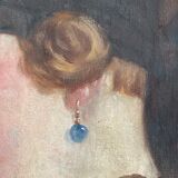 Antique Art Deco painting, circa 1930