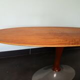 Czech vintage coffee table, wood and metal