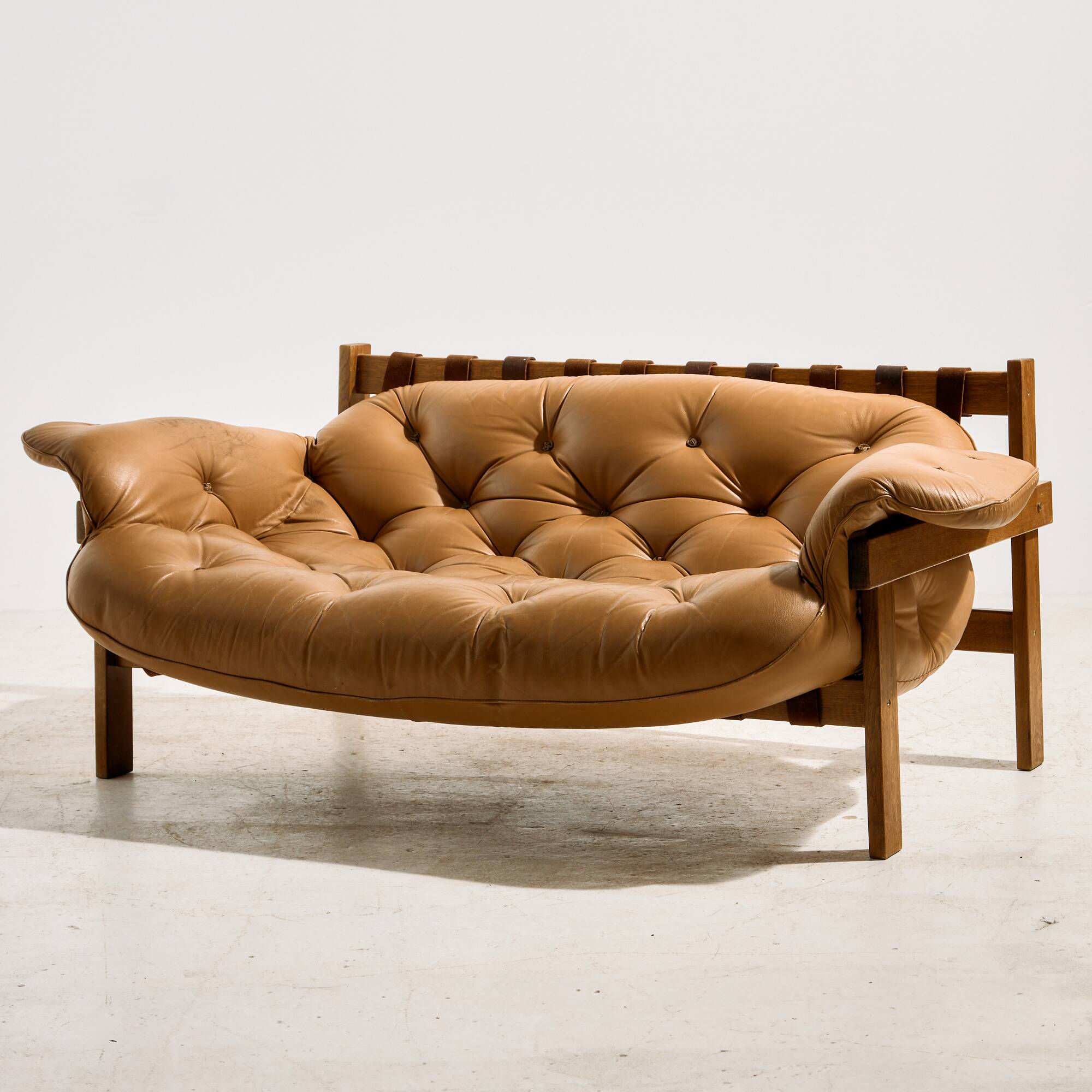 Hungarian leather sofa set by Ipoly Furniture Factory, set of 2.