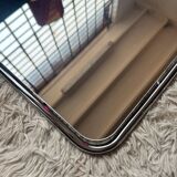 70s tubular chrome design mirror