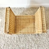 Vintage rattan side table