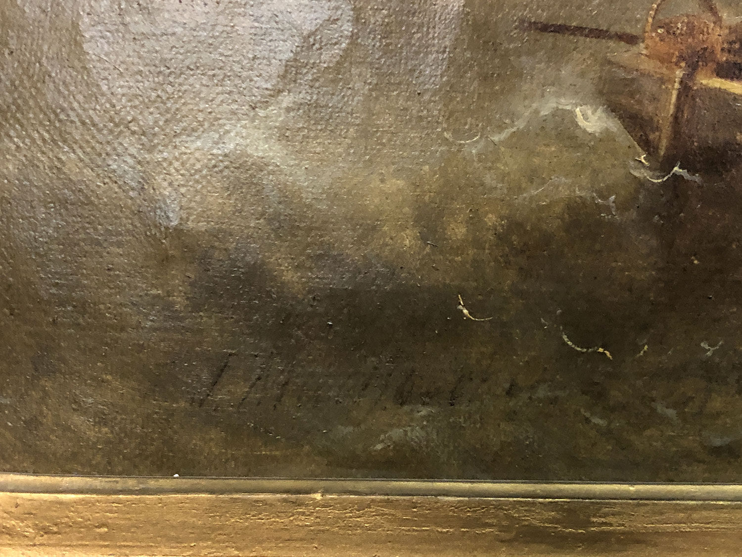 Huile sur toile XIXe siècle