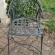 6 fauteuils jardin fer forgé