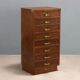 Vintage commode with 8 drawers by Dino Fanciulli in poplar, Italy, 1950s.