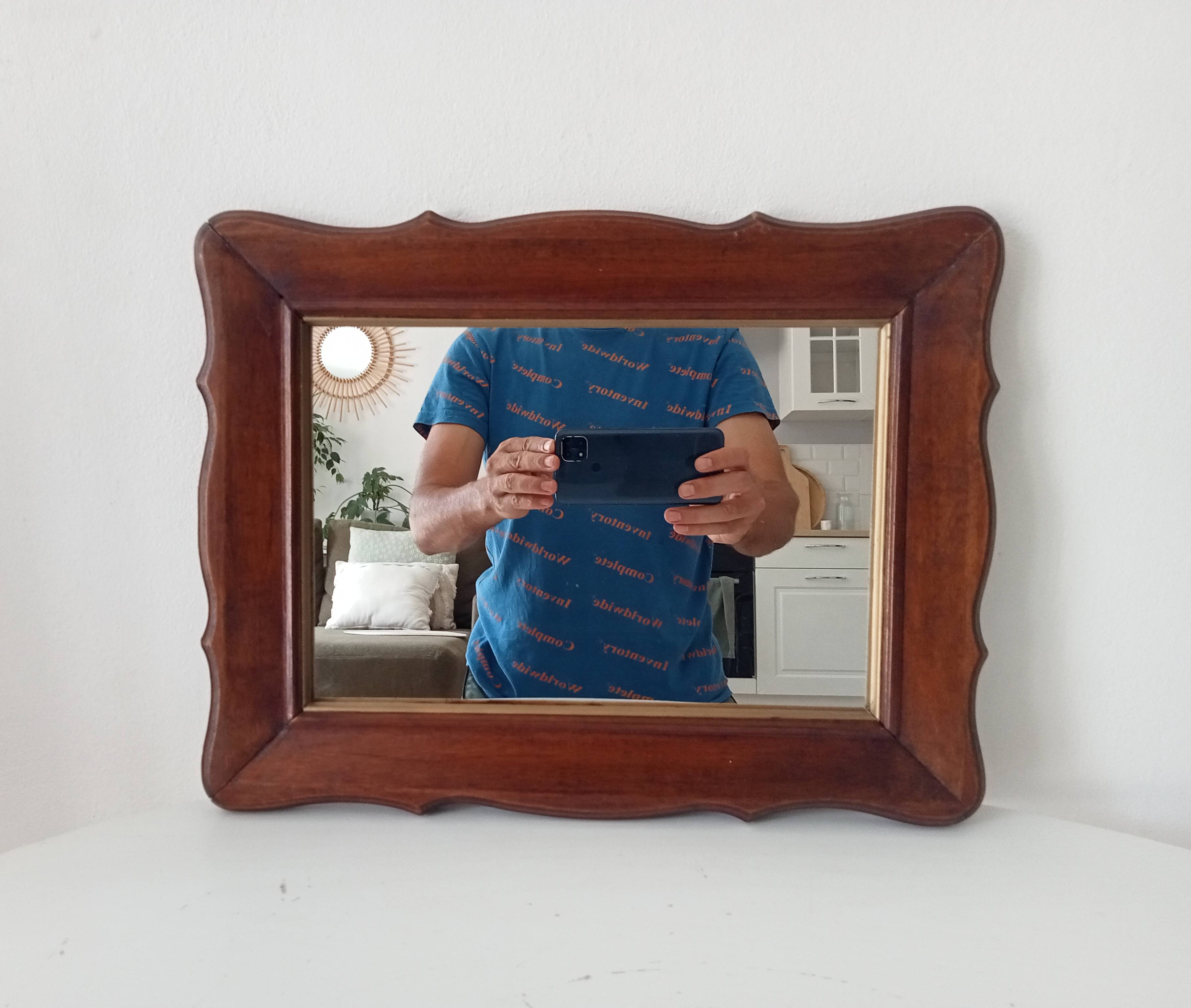 Rustic vintage mirror chic countryside
