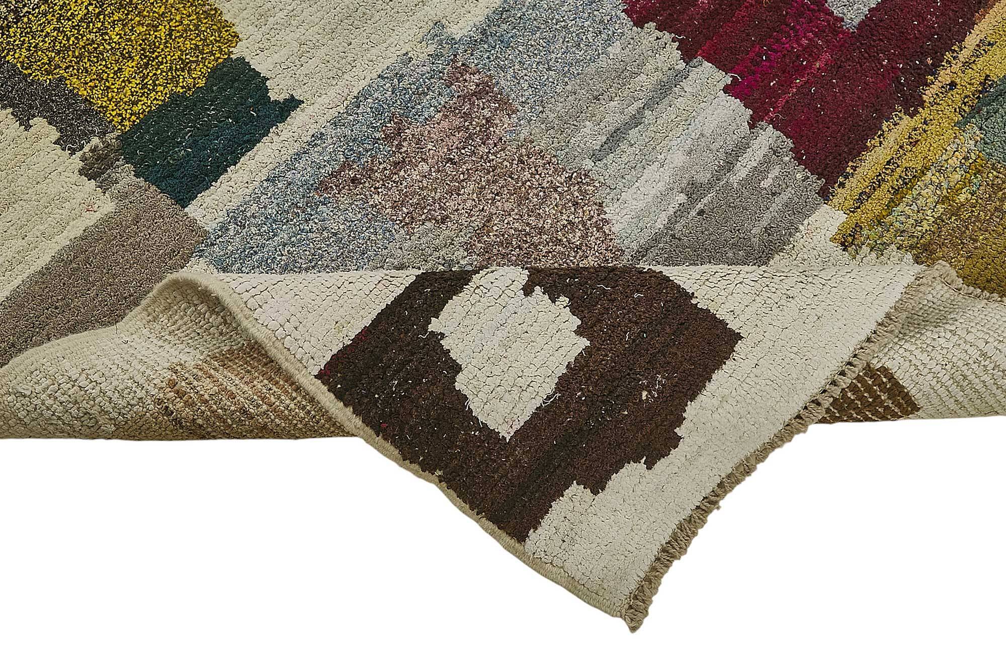 Handwoven Turkish Recycled Boho Rug 202 cm x 316 cm