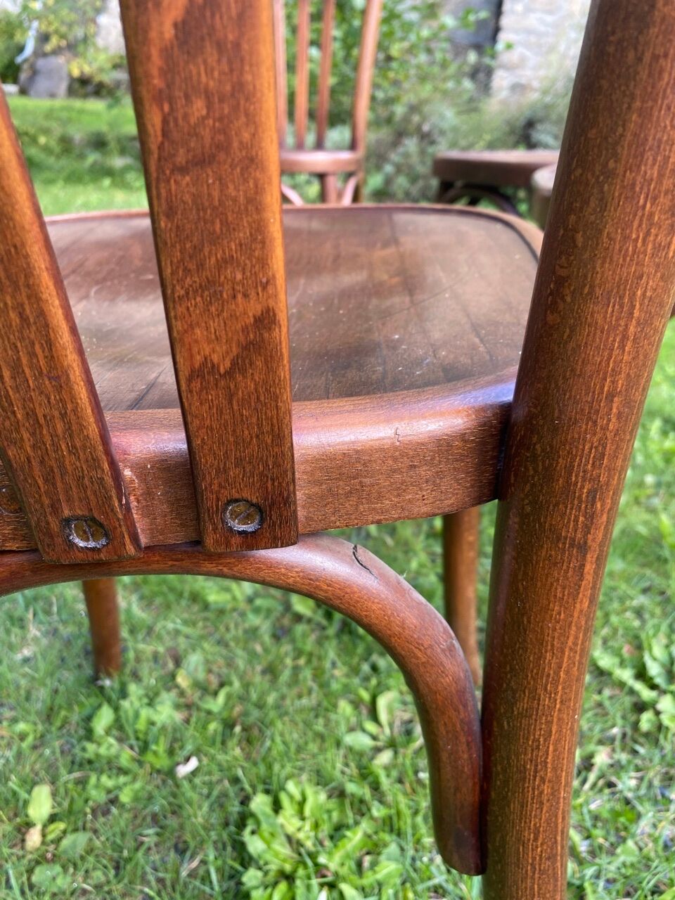 Set of 6 chairs bistro Fischel early XX century