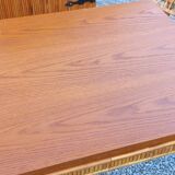 Vintage dining room attributed to Audoux and Minet in bamboo and rattan