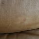 Teak and leather club armchairs