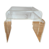 A pair of Lucite tables from the 1970s