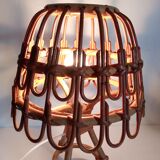 Bamboo bedside lamp