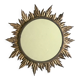 Sun mirror decorated with golden leaves, circa 1950.