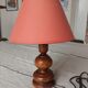 Lampe à poser en bois tourné