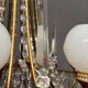 Lustre de style Empire. Cristal massif, bronze.